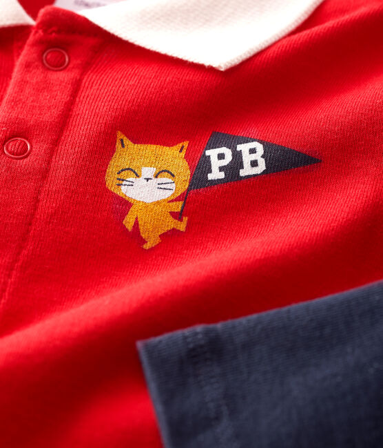 Polo en coton bébé. rouge TERKUIT/ SMOKING